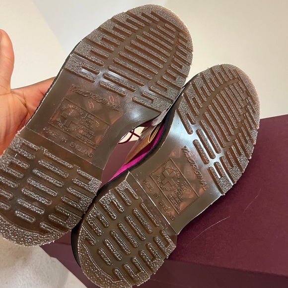 Dr. Martens 1461 C.F. Stead England Made Pink Buck Suede Oxfords Women’s Size 5 - Picture 9 of 12